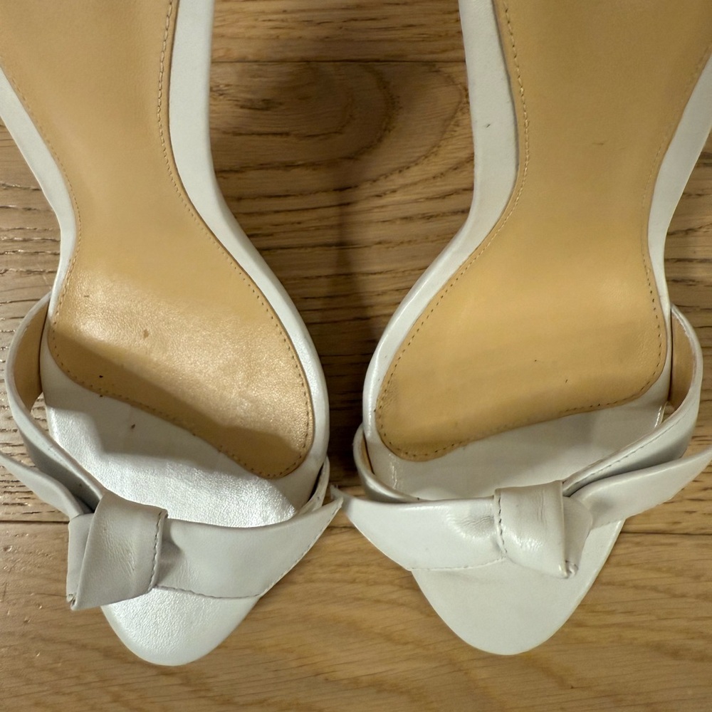 Alexandre Birman Clarita Leather Bow Sandals Heels Size 7 37 - Picture 5 of 8